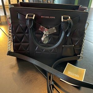 Michael Kors Nouveau Large Pebbled Leather Satchel